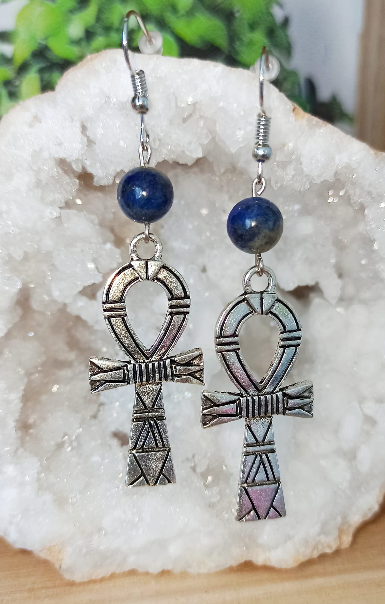 Boucles d\'oreilles Croix Ankh