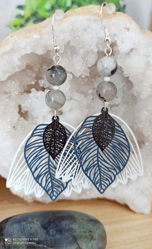 Boucles d\'oreilles Feuilles