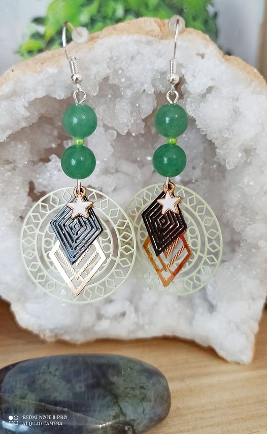 Boucles d\'oreilles losanges