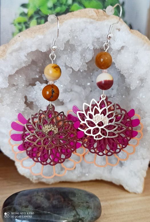 Boucles d\'oreilles Lotus