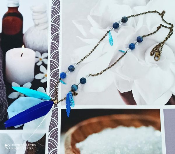 Collier Multi plumes
