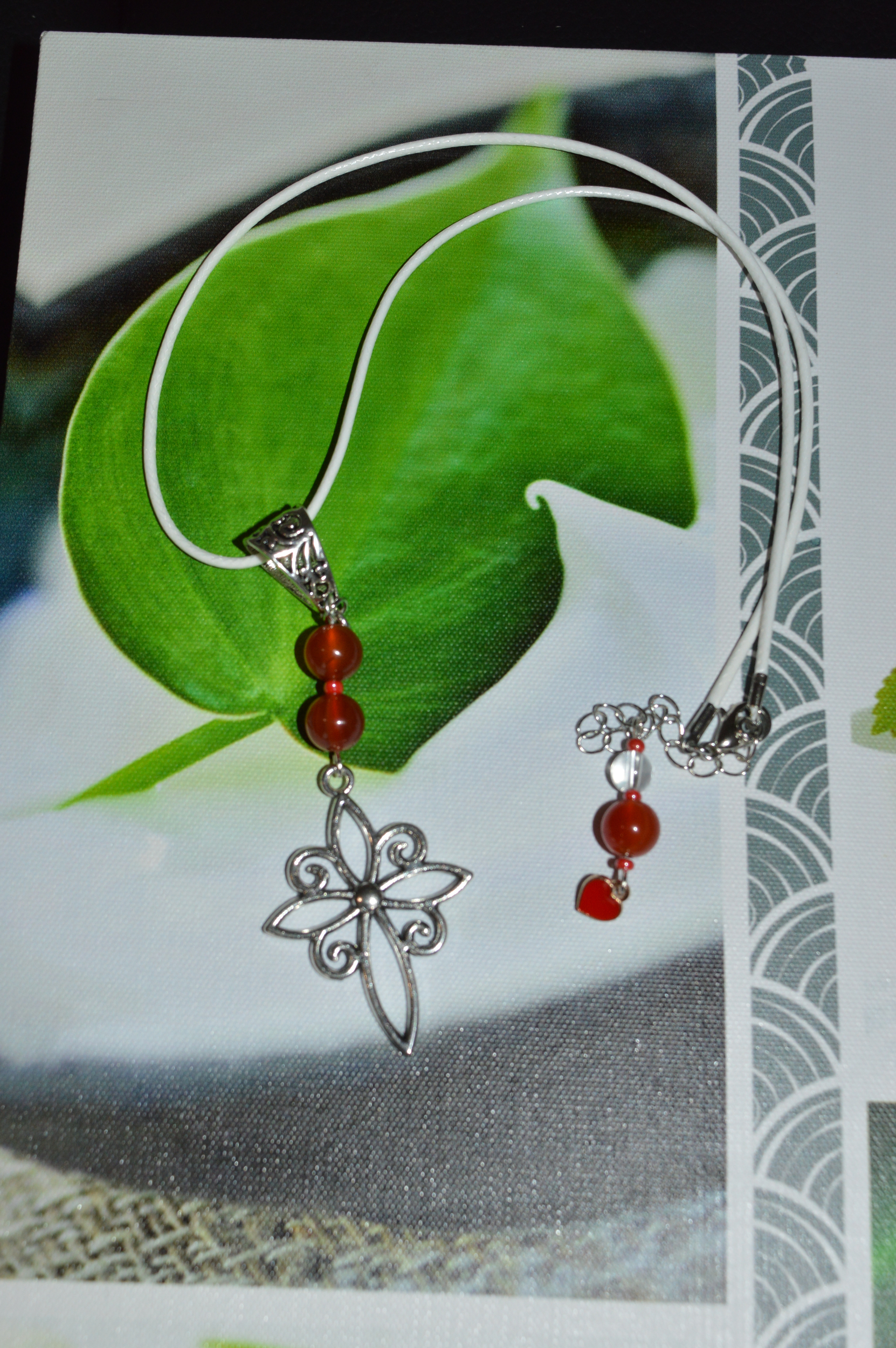 Collier Croix Elfique fleur