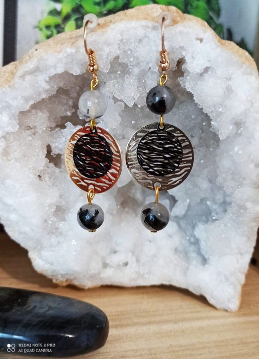 Boucles d\'oreilles Zébré protection