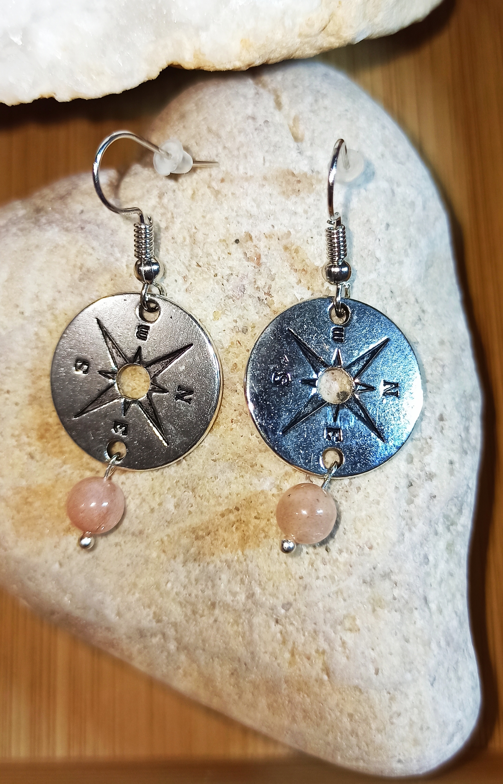 Boucles d\'oreilles Boussole de vie