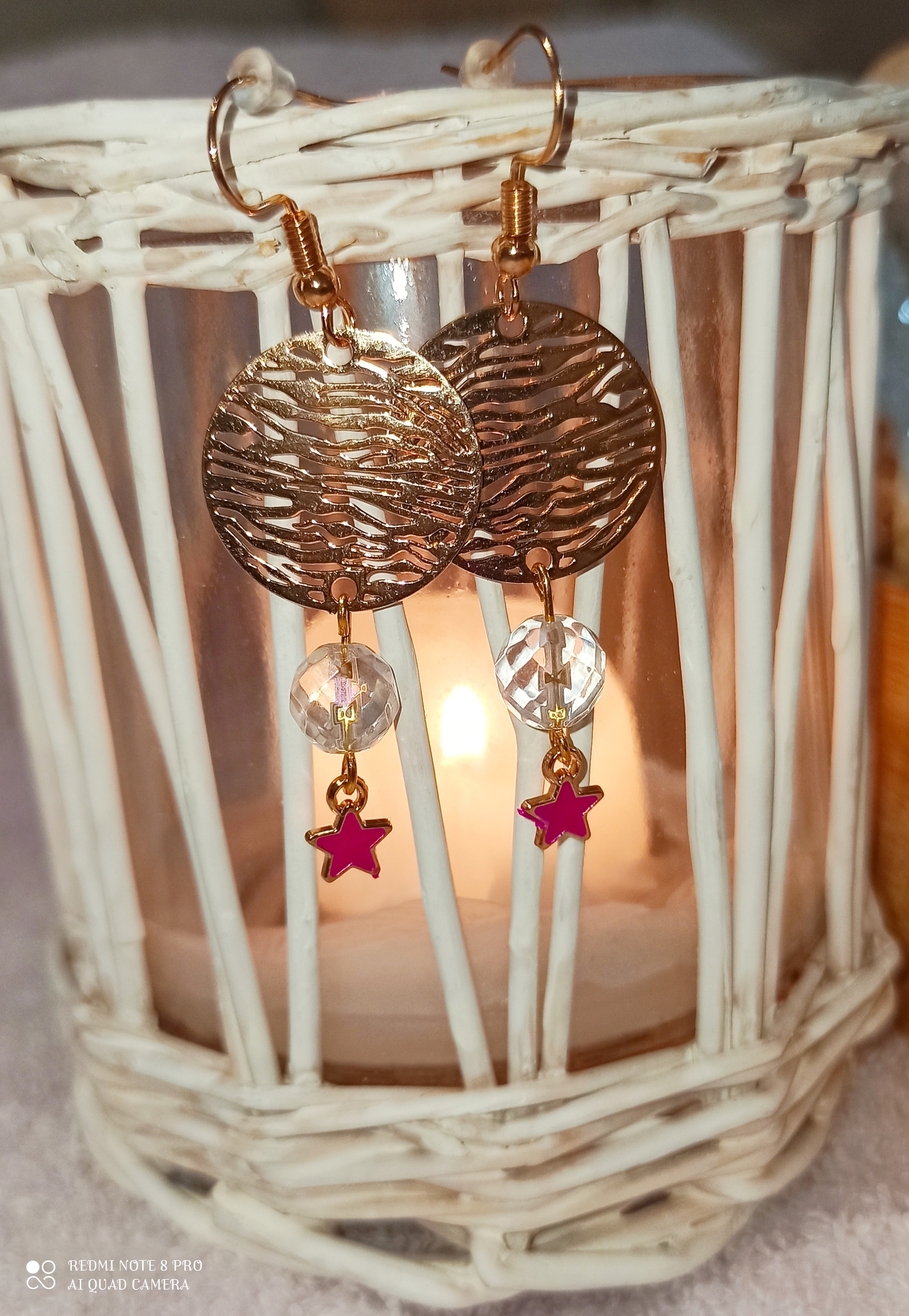 Boucles d\'oreilles Etoiles rouges