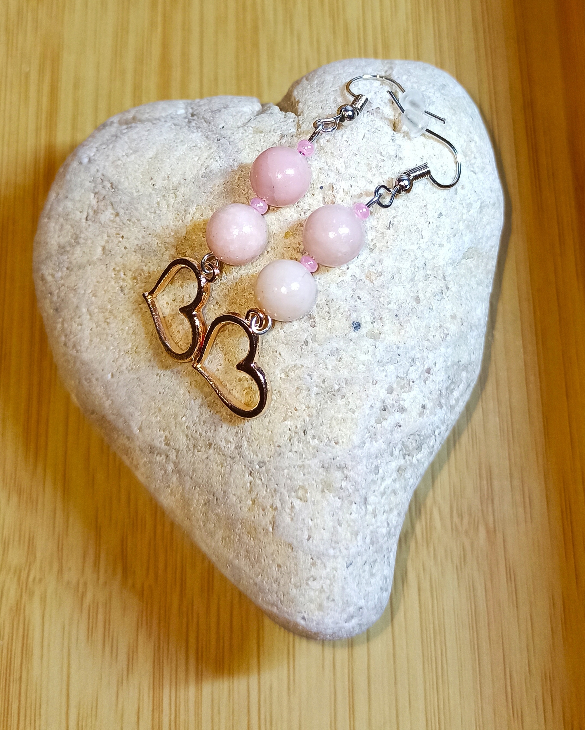 Boucles d\'oreilles Mon cœur d\'Opale