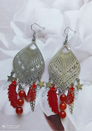 Boucles d\'oreilles Cornaline