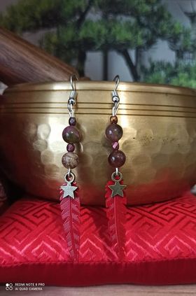 Boucles d\'oreilles Plumes d\'apaisements