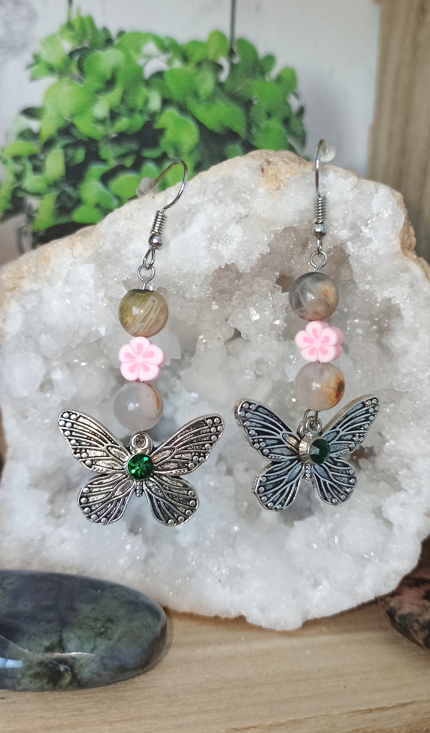 Boucles d\'oreilles Papillon du printemps