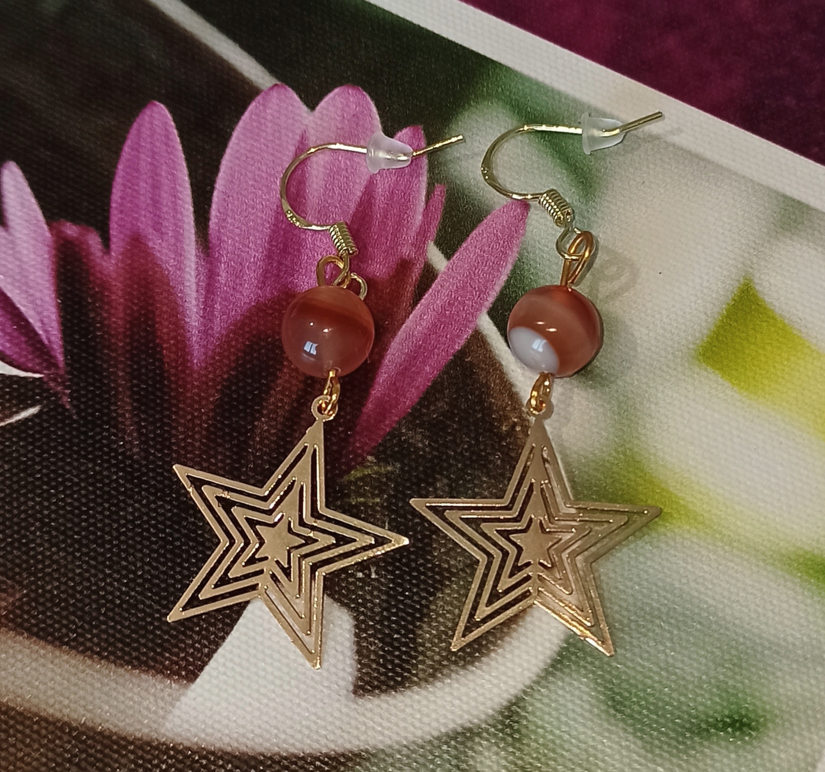 Boucles d\'oreilles Etoiles protecteurs