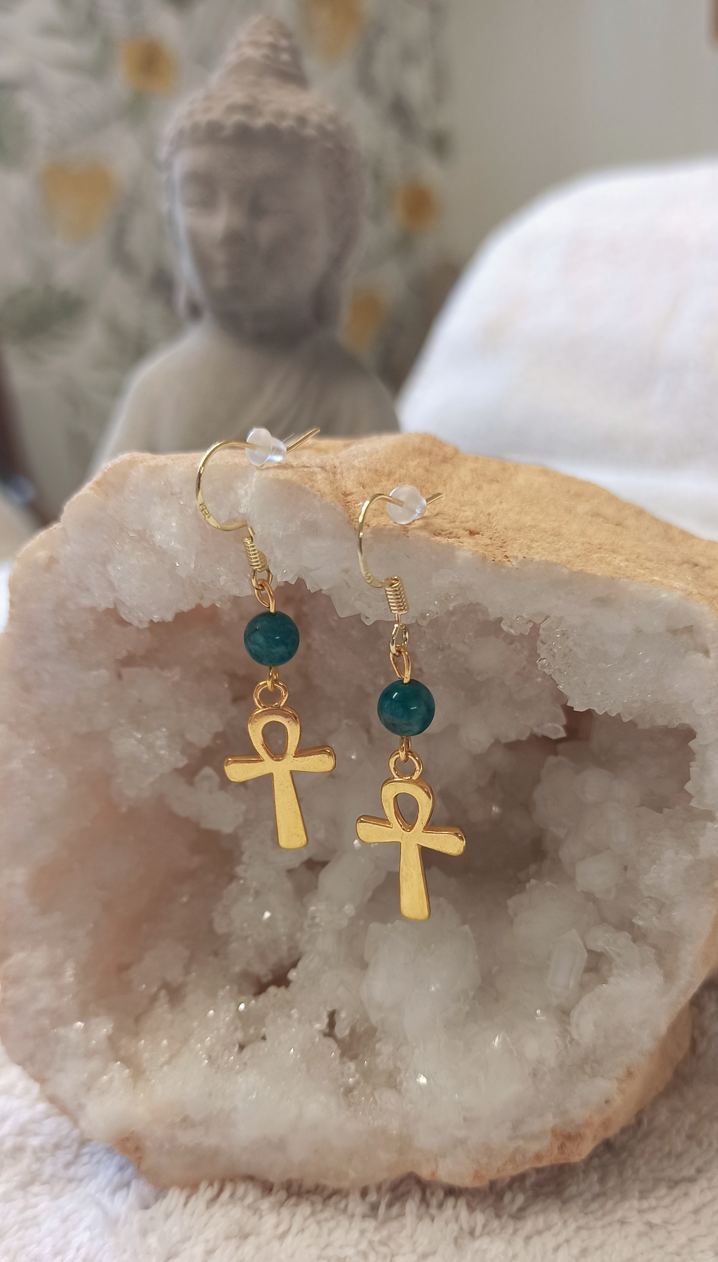 Boucles d\'oreilles Croix D\'Ankh