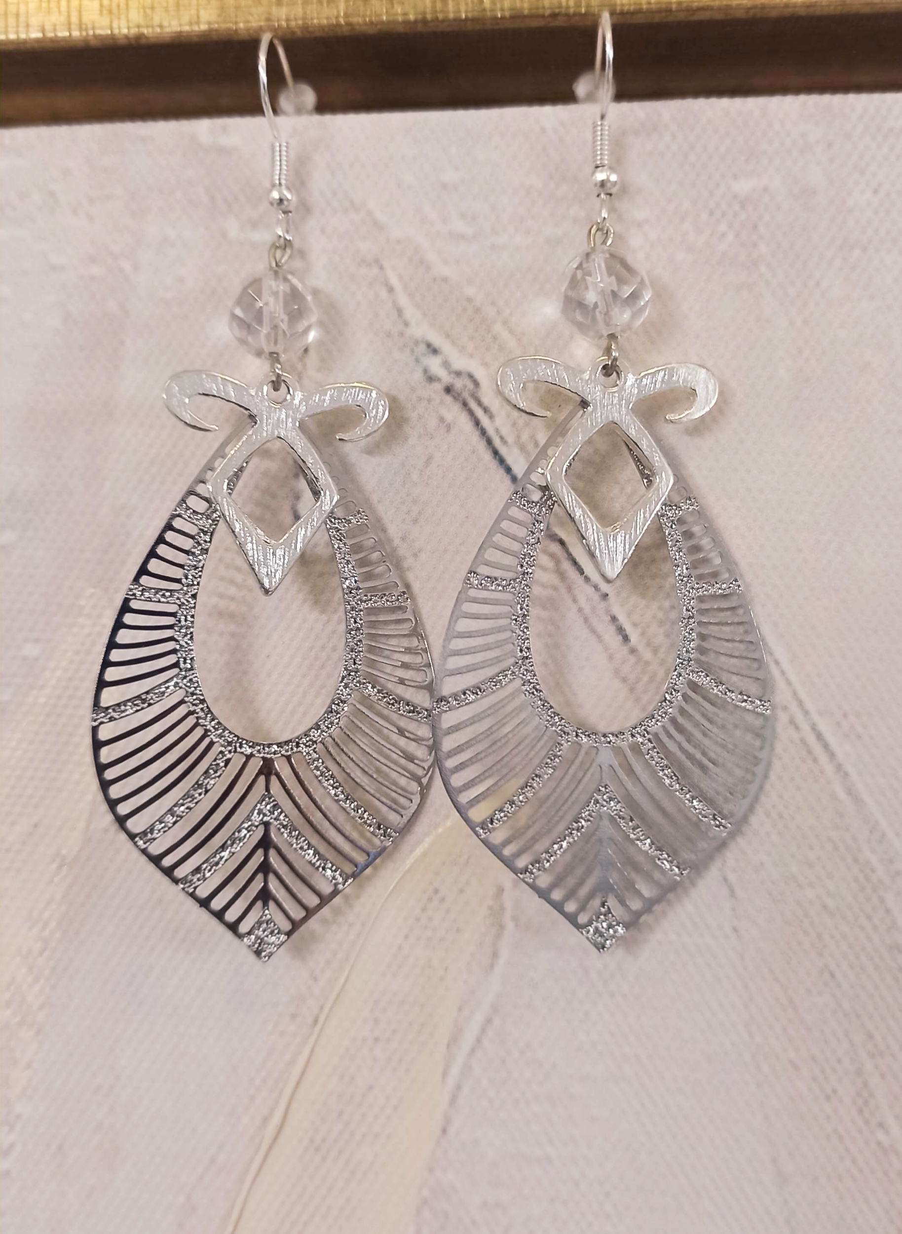 Boucles d\'oreilles Pouvoir Angélique Cristal