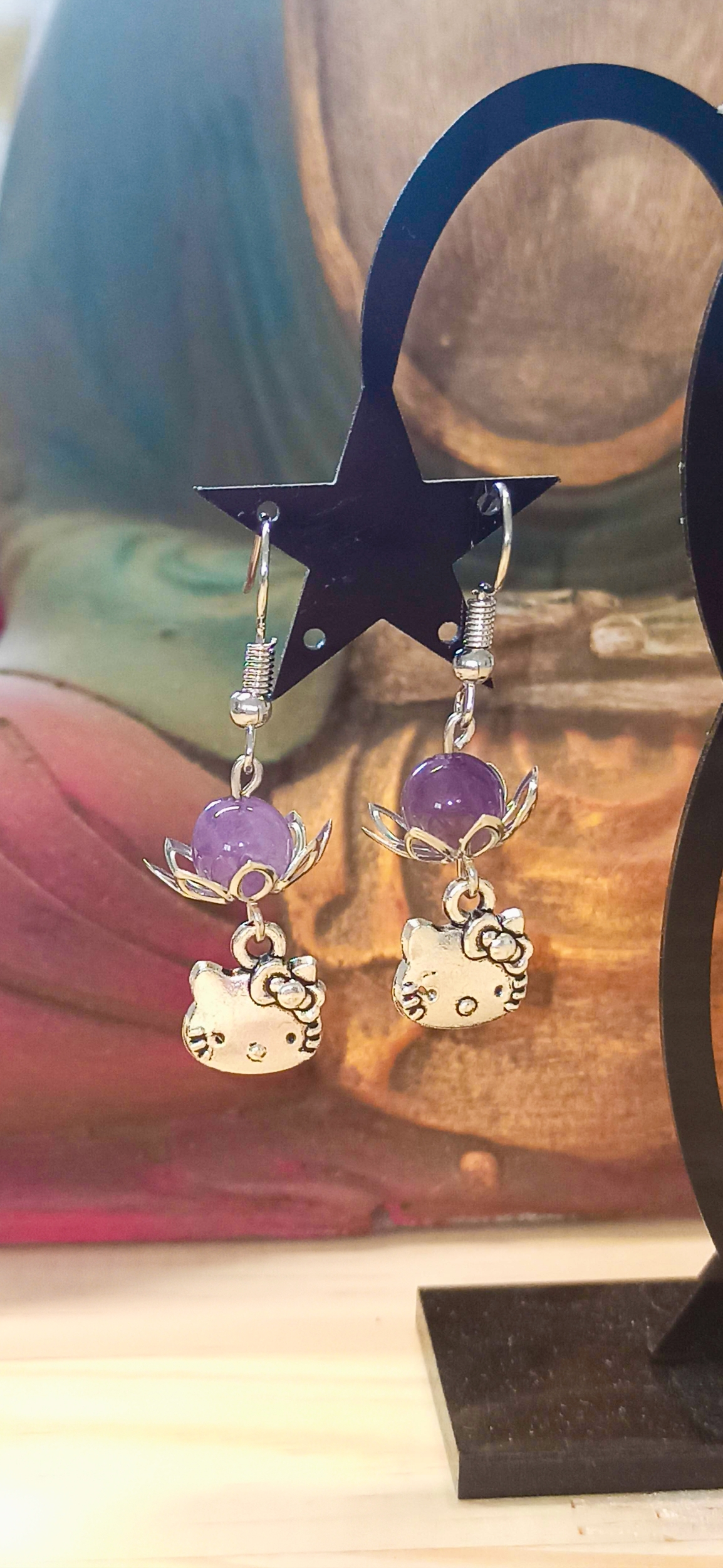 Boucles d\'oreilles Hello Kitty