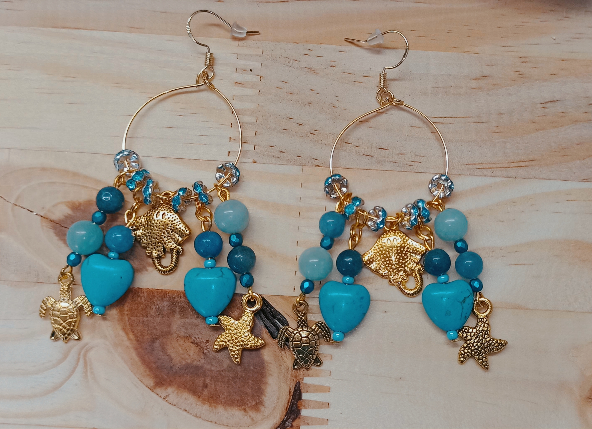 Boucles d\'oreilles Cœur de l\'océan