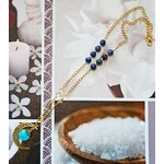 collier étoile boulle bleu