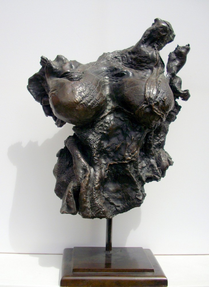 1-a- Ferrando -Résurrection Bronze Patiné  - vue de face 60x50x20 - 9,4 kg