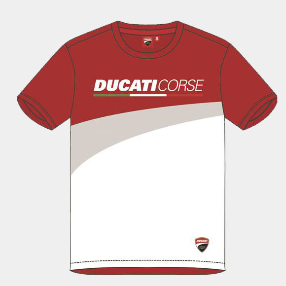 T-shirt homme manche courte col rond Blanc Ducati