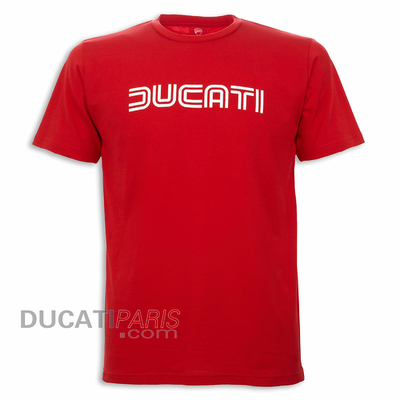 T-shirt Graphic Ducatiana 80s Rouge