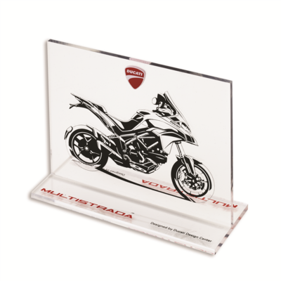 Plaque Sérigraphie Sketch Ducati Multistrada