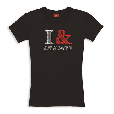 T-Shirt I & Ducati Femme Noir