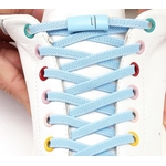 Lacets élastiques magnétiques king magnets original king-lacets bleu clair 2