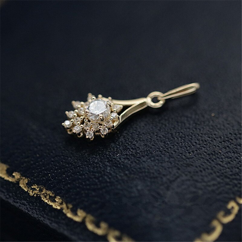 Collier-cha-ne-clavicule-en-argent-Sterling-925-Pav-de-cristal-Magnolia-fleur-plaqu-or-14k