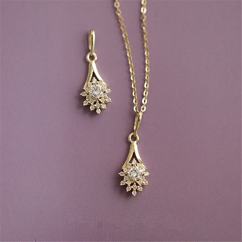 Collier-cha-ne-clavicule-en-argent-Sterling-925-Pav-de-cristal-Magnolia-fleur-plaqu-or-14k