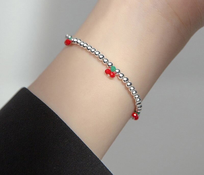 Modian-Bracelet-en-argent-Sterling-925-v-ritable-pour-femmes-perles-rondes-de-base-bijoux-fins