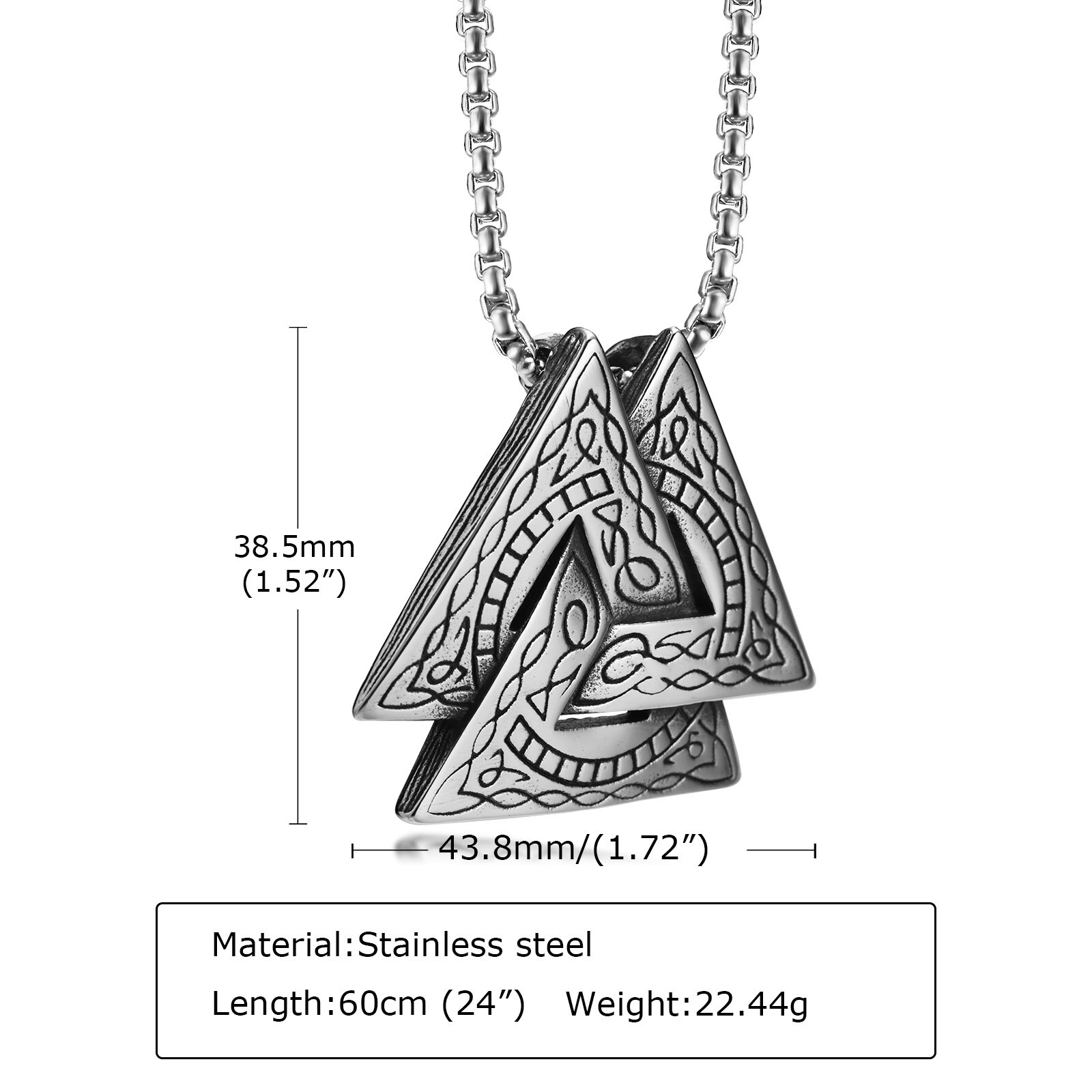 Collier-pendentif-Viking-Valknut-pour-hommes-en-acier-inoxydable-nordique-Odin-Valhalla-Berserker-bijoux-de-mort