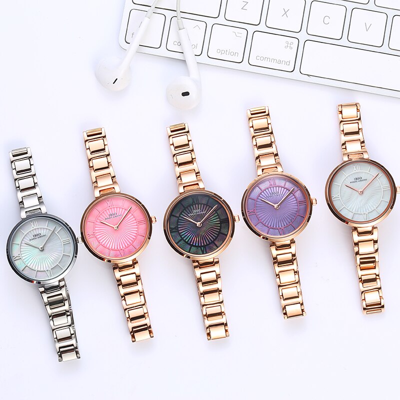 IBSO-montre-Quartz-minimaliste-pour-femmes-montre-de-luxe-Ultra-mince-Simple-ceinture-couleurs-bonbons-tendance