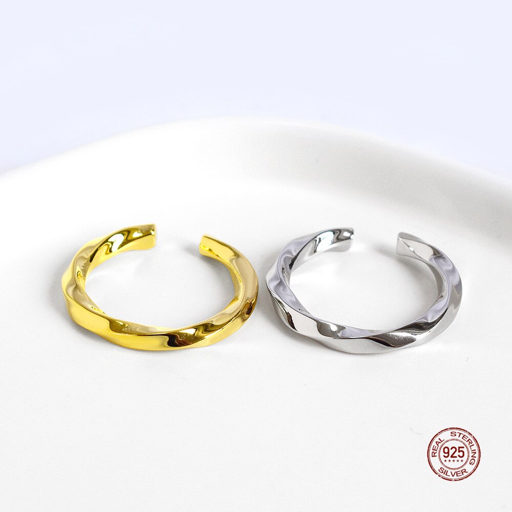 LKO-r-el-925-en-argent-Sterling-100-Simple-torsad-anneaux-r-glables-pour-les-femmes