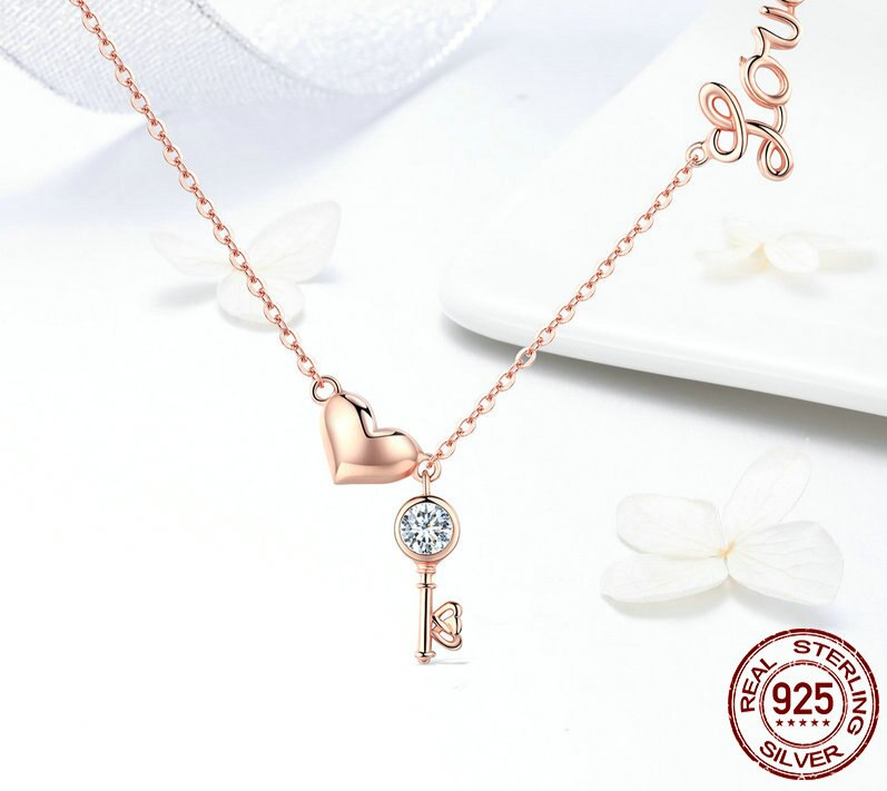 BAMOER-colliers-en-argent-Sterling-Sterling-925-pour-femmes-bijoux-avec-pendentif-serrure-cl-en-c