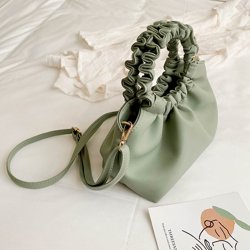 Sac-main-en-cuir-PU-souple-pour-femmes-sac-paule-simple-pliss-sac-chaussons-pochettes-de