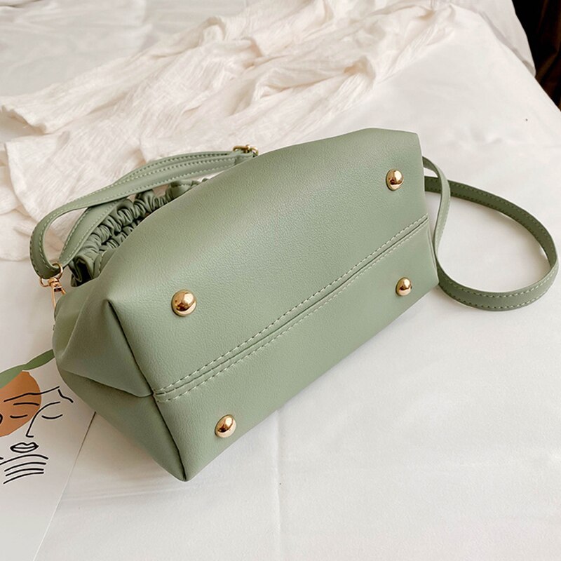 Sac-main-en-cuir-PU-souple-pour-femmes-sac-paule-simple-pliss-sac-chaussons-pochettes-de