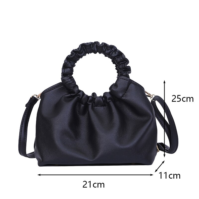 Sac-main-en-cuir-PU-souple-pour-femmes-sac-paule-simple-pliss-sac-chaussons-pochettes-de