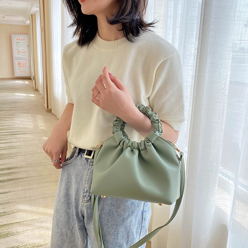Sac-main-en-cuir-PU-souple-pour-femmes-sac-paule-simple-pliss-sac-chaussons-pochettes-de
