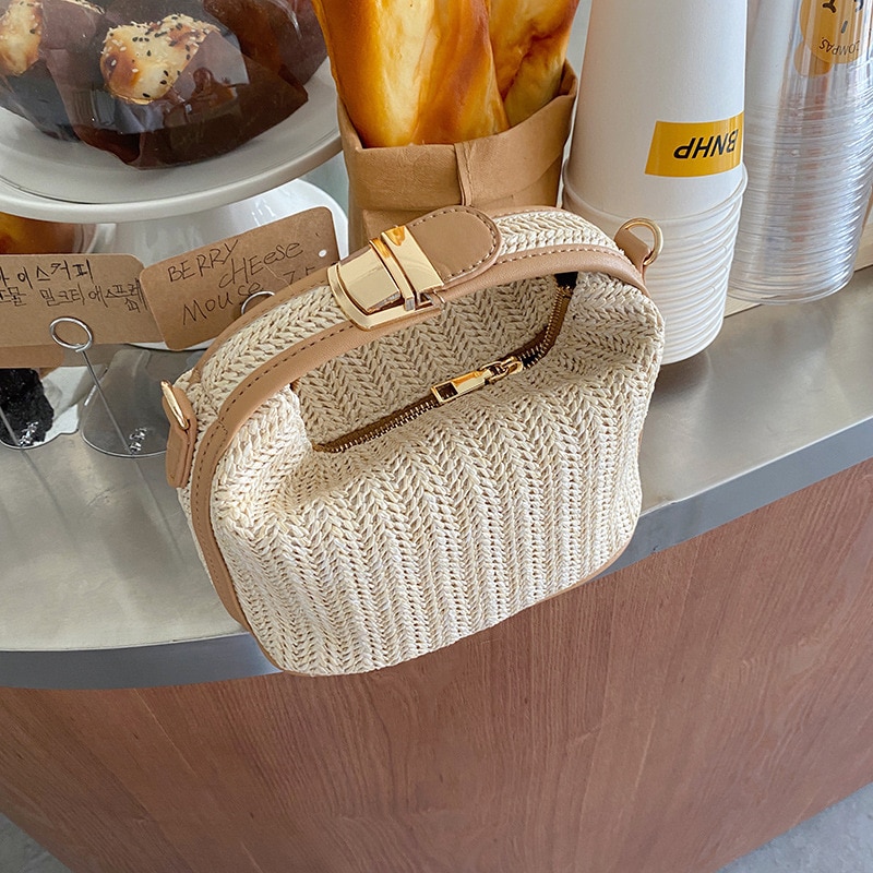 Sac femme en clearance paille