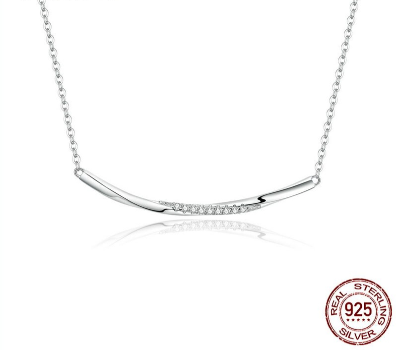 Bamoer-collier-ras-du-cou-en-argent-925-pour-femme-bijou-minimaliste-transparent-CZ-fin-accessoire