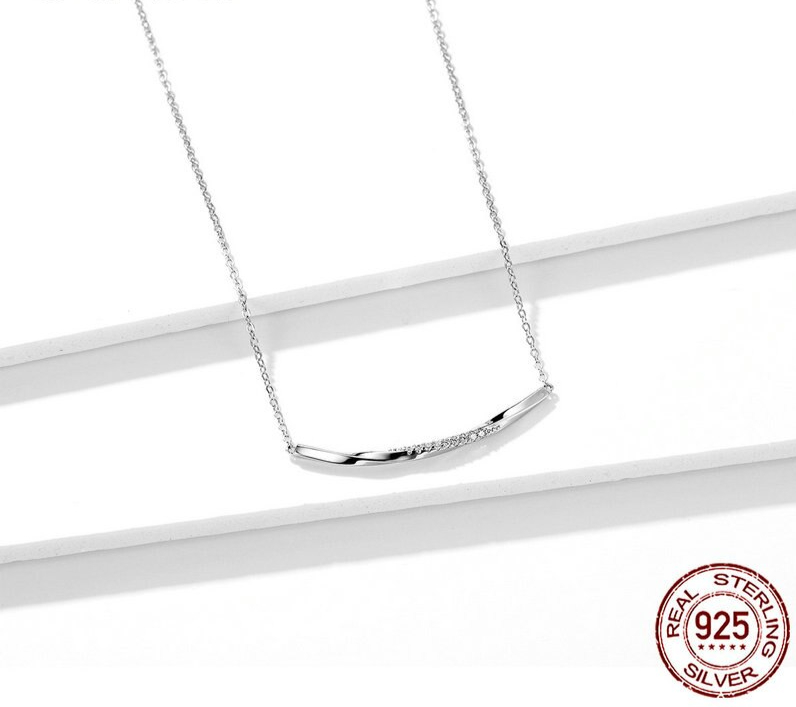 Bamoer-collier-ras-du-cou-en-argent-925-pour-femme-bijou-minimaliste-transparent-CZ-fin-accessoire