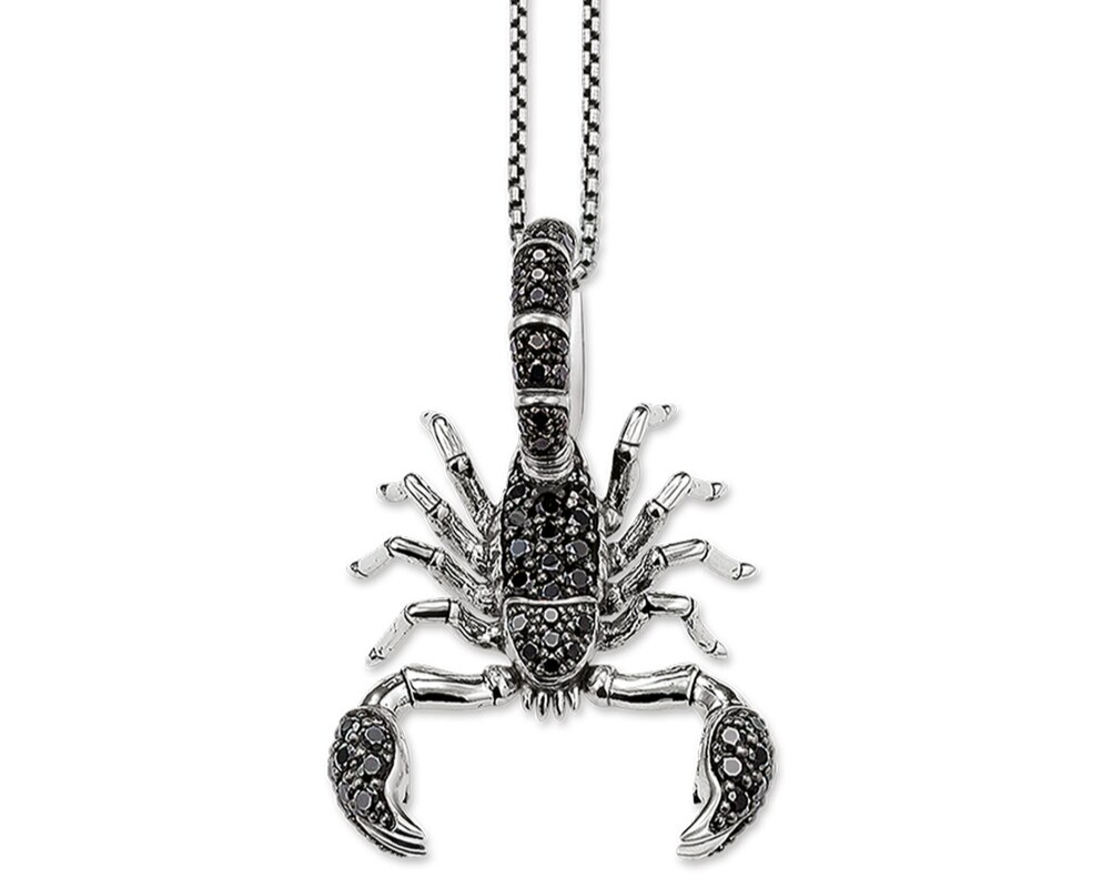 Collier-cha-ne-maillons-de-Scorpion-Bijoux-en-argent-Sterling-925-la-mode-Bijoux-de-croix