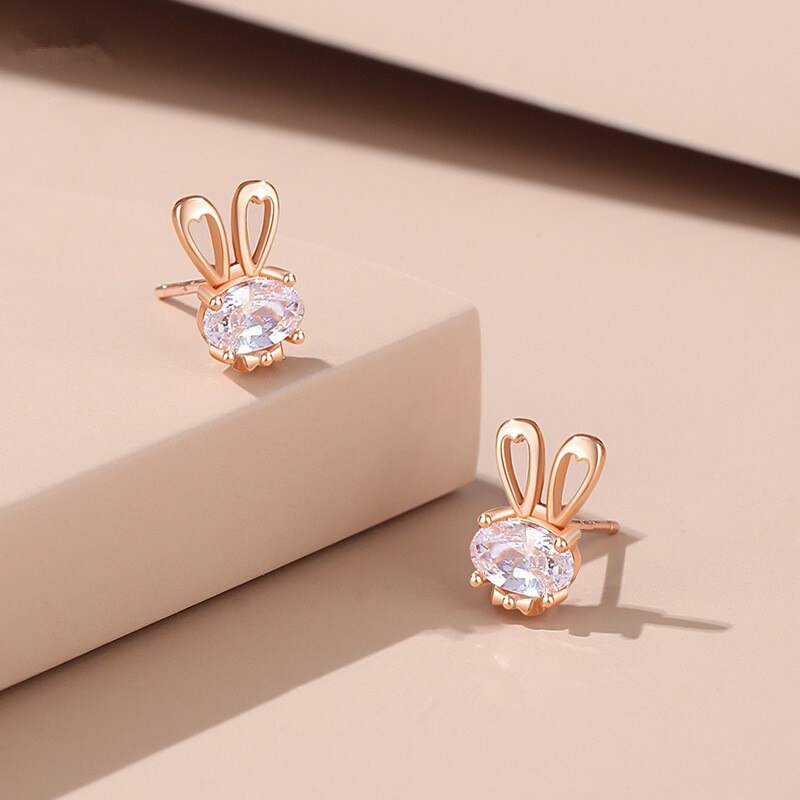 Boucles-d-oreilles-en-argent-Sterling-925-pour-femmes-bijoux-en-Zircon-motif-lapin-mignon-Design