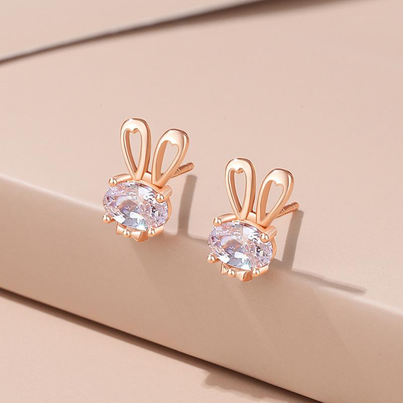 Boucles-d-oreilles-en-argent-Sterling-925-pour-femmes-bijoux-en-Zircon-motif-lapin-mignon-Design