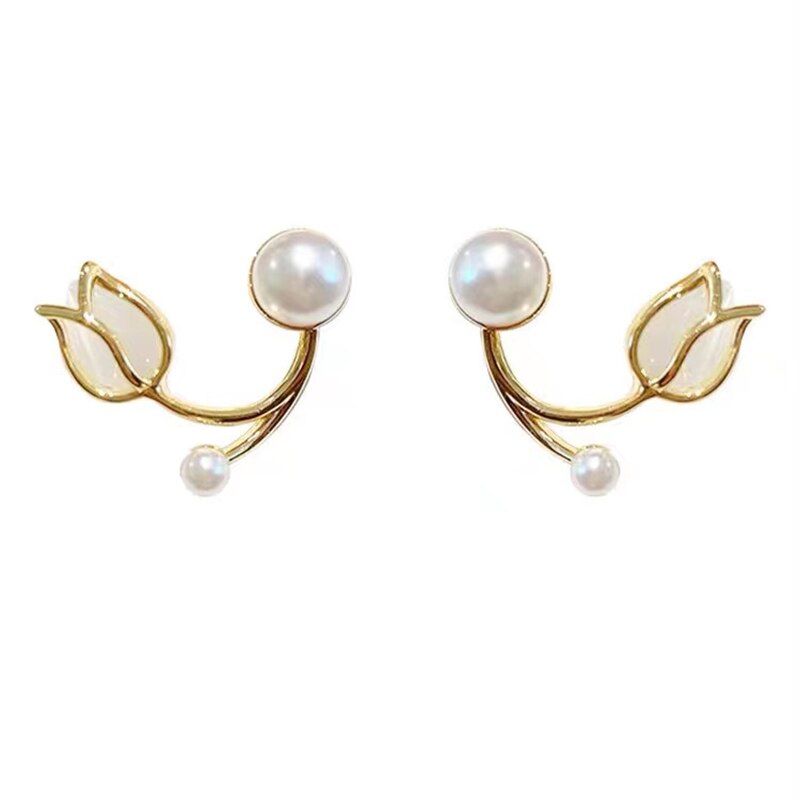 Boucles-d-oreilles-suspendues-au-dos-en-perles-de-tulipe-Design-l-gant-nouveaux-bijoux-de