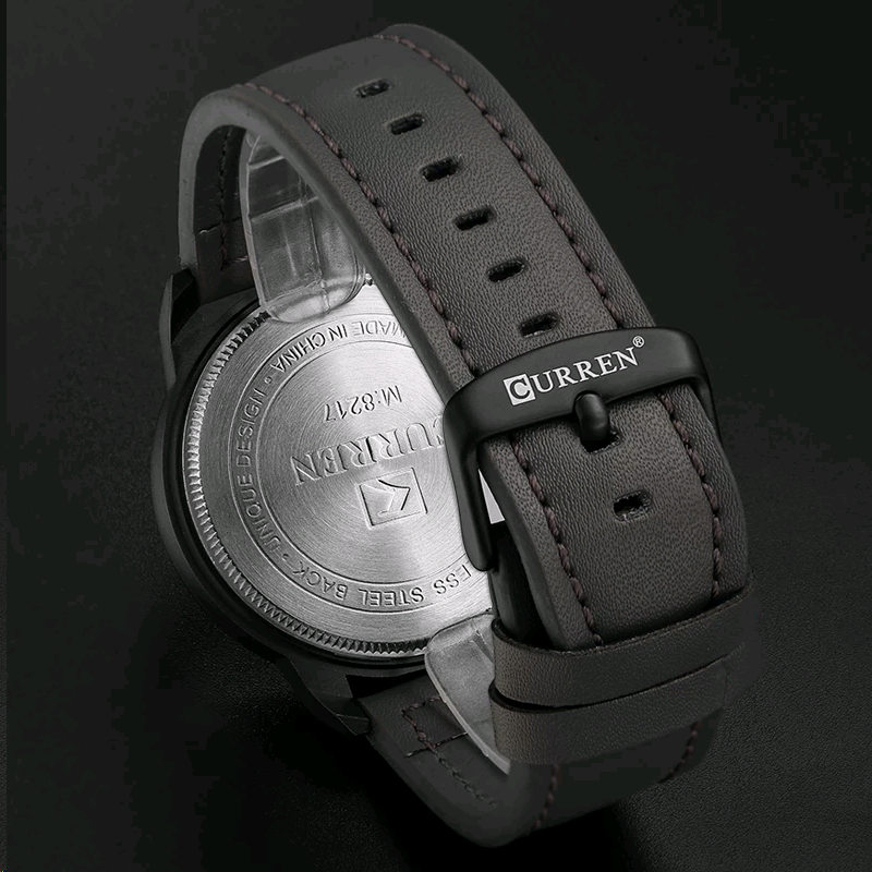 CURREN-montre-Quartz-pour-hommes-Top-marque-de-mode-bracelet-en-cuir-de-luxe-tanche-d