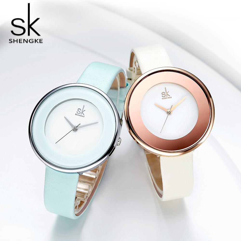Shengke-montre-de-luxe-en-cuir-pour-femmes-minimaliste-la-mode-SK-horloge-Reloj-Mujer-Zegarek