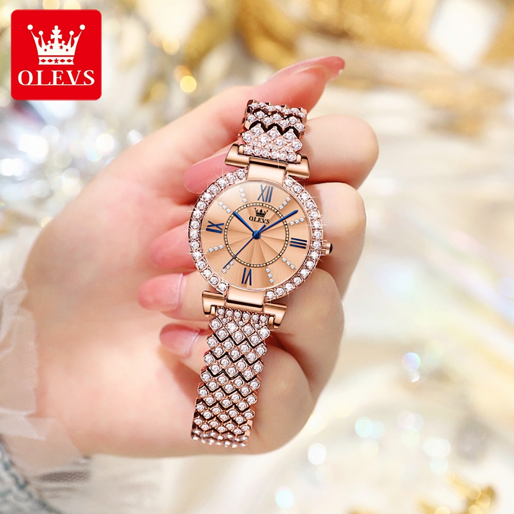 OLEVS-montre-bracelet-en-acier-or-Rose-pour-femmes-nouvelle-mode-tanche-luxe-diamant-l-gante