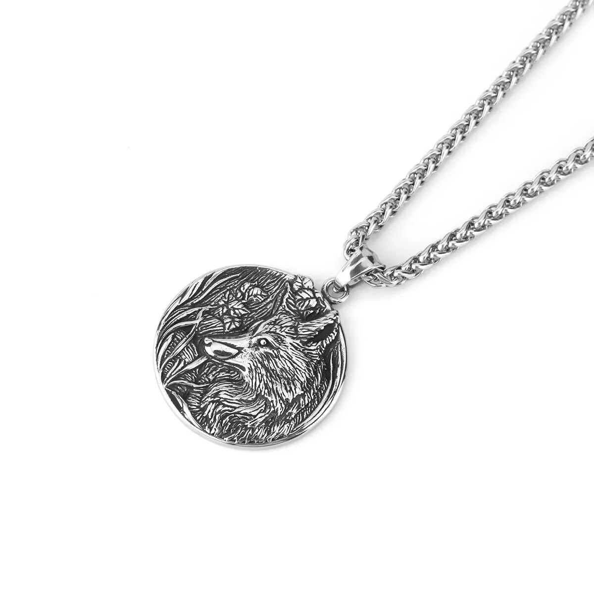 Collier-pendentif-en-acier-inoxydable-Viking-pour-homme-Odin-nordique-loup-punk-accessoires-cr-atifs