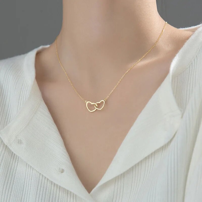 Pixies - Collier Femme Acier Inoxydable Coeur Rose – Pixies-Bijoux