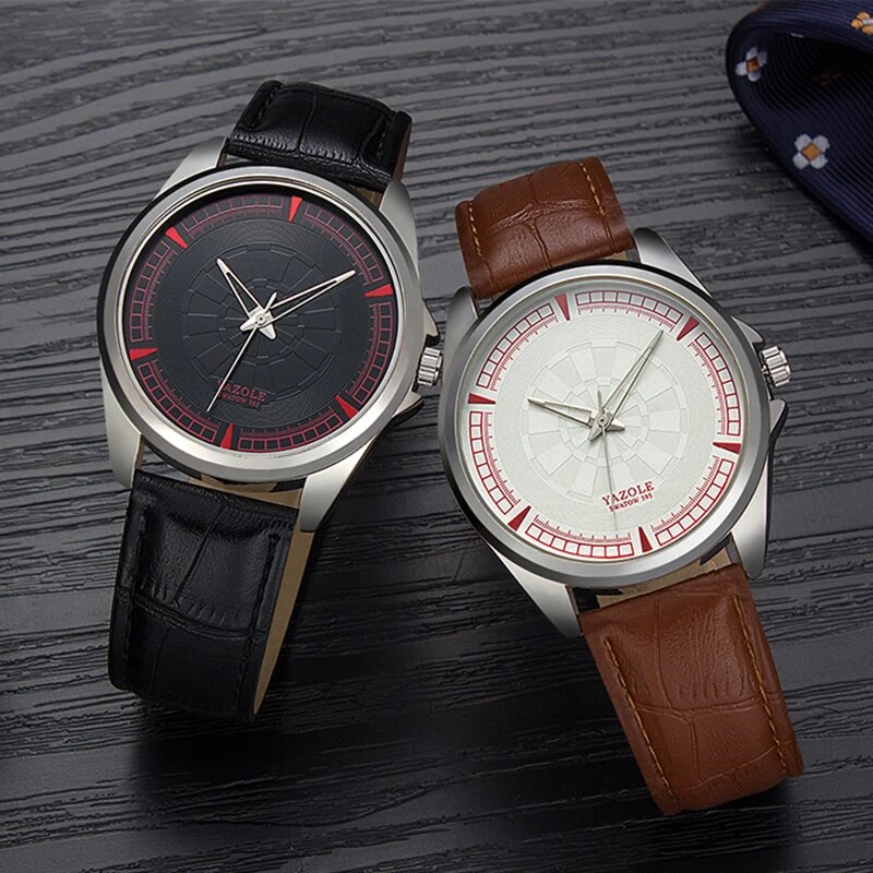 YAZOLE-montre-de-Sport-en-cuir-pour-hommes-tanche-la-mode-de-marque