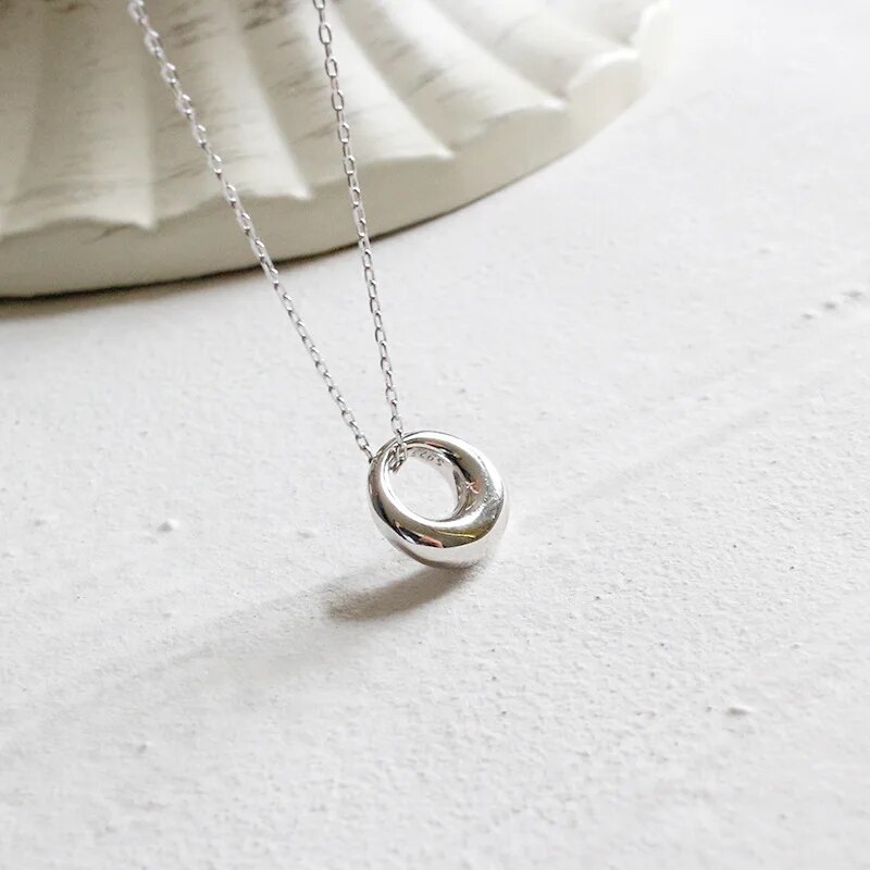 Pendentif-g-om-trique-en-argent-Sterling-10-5-100-authentique-925mm-cercle-porte-bonheur-ouvert